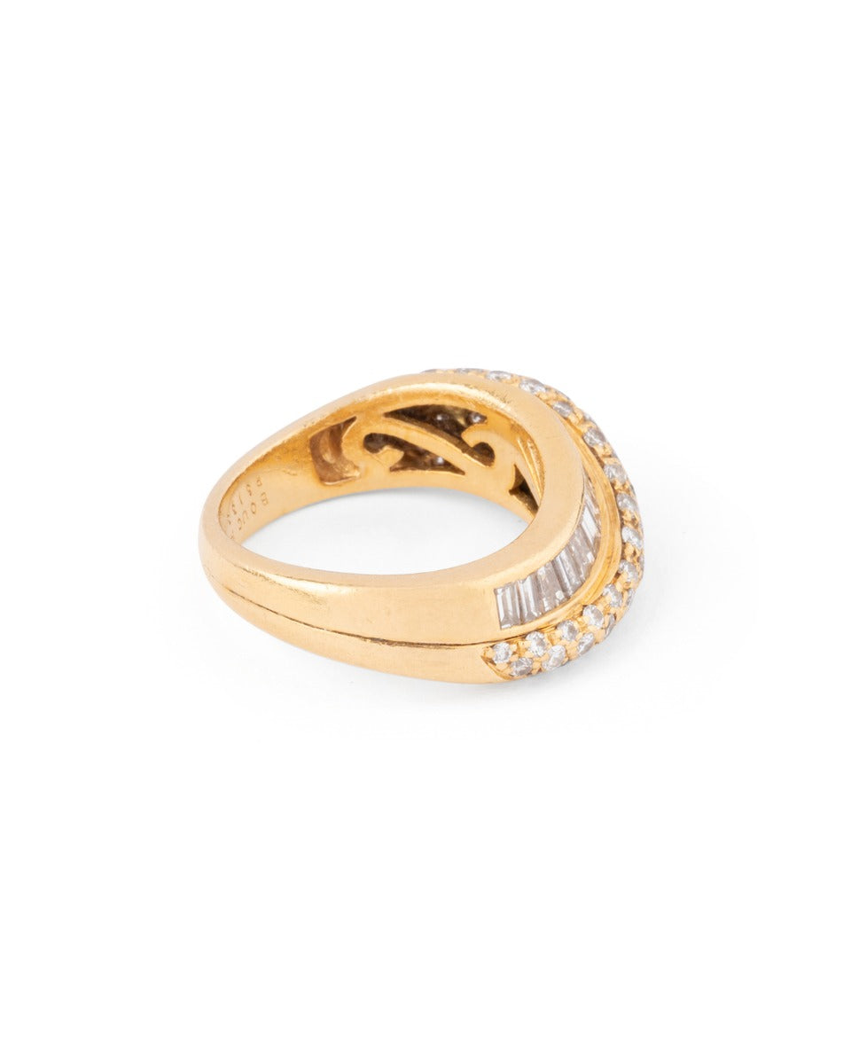 Boucheron 18K yellow gold and diamond ring