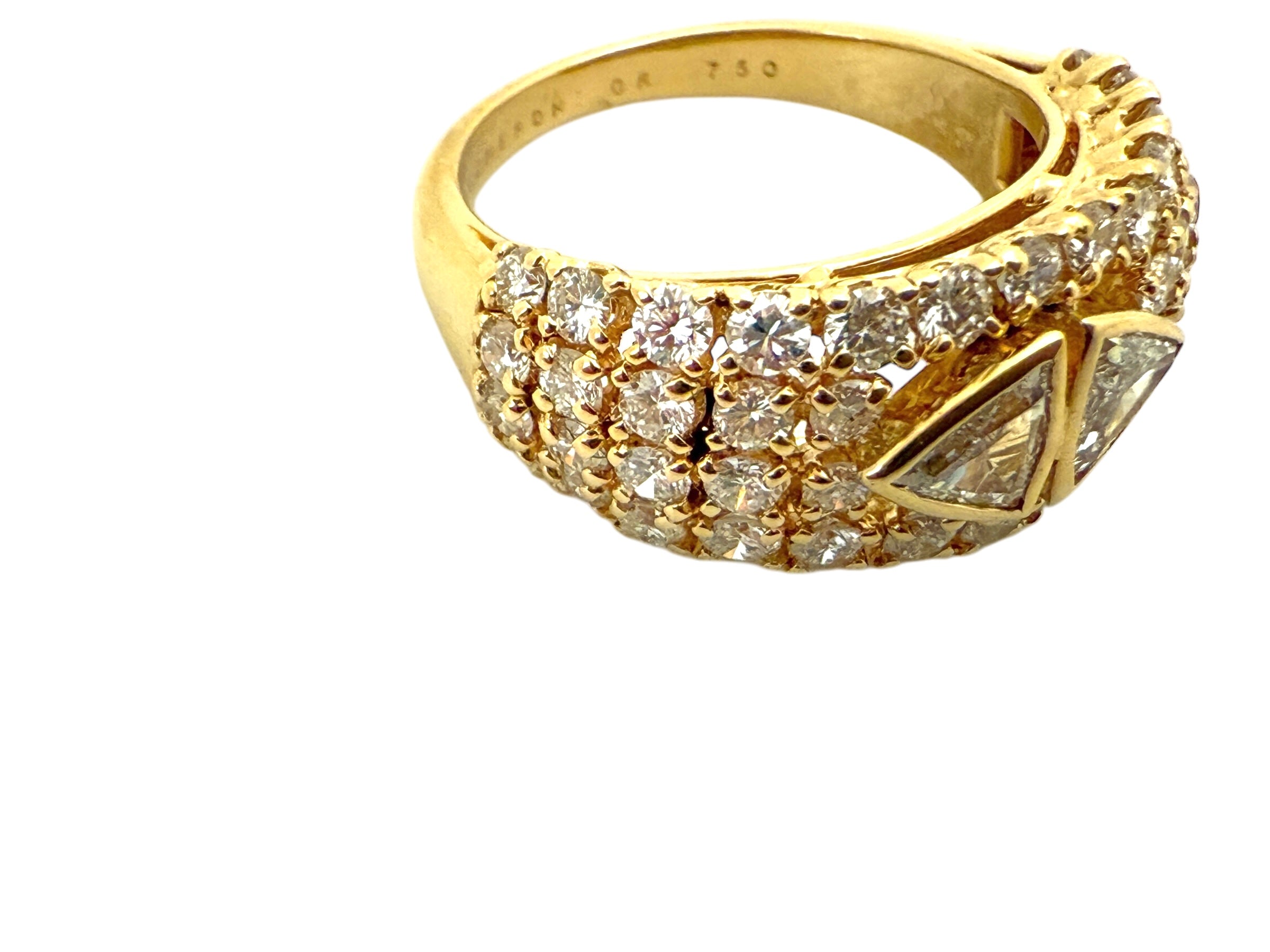 Boucheron bague en or jaune 18 K et diamants