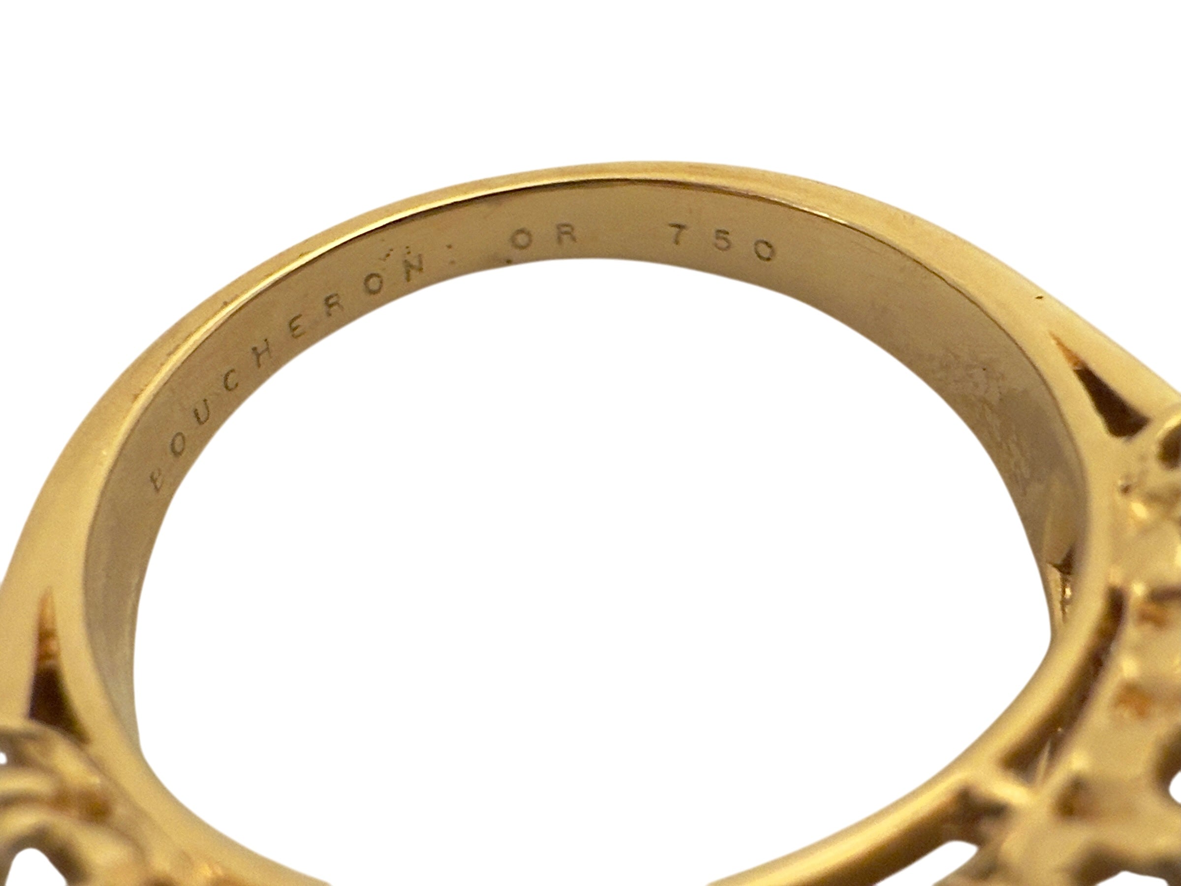 Boucheron 18K yellow gold and diamond ring