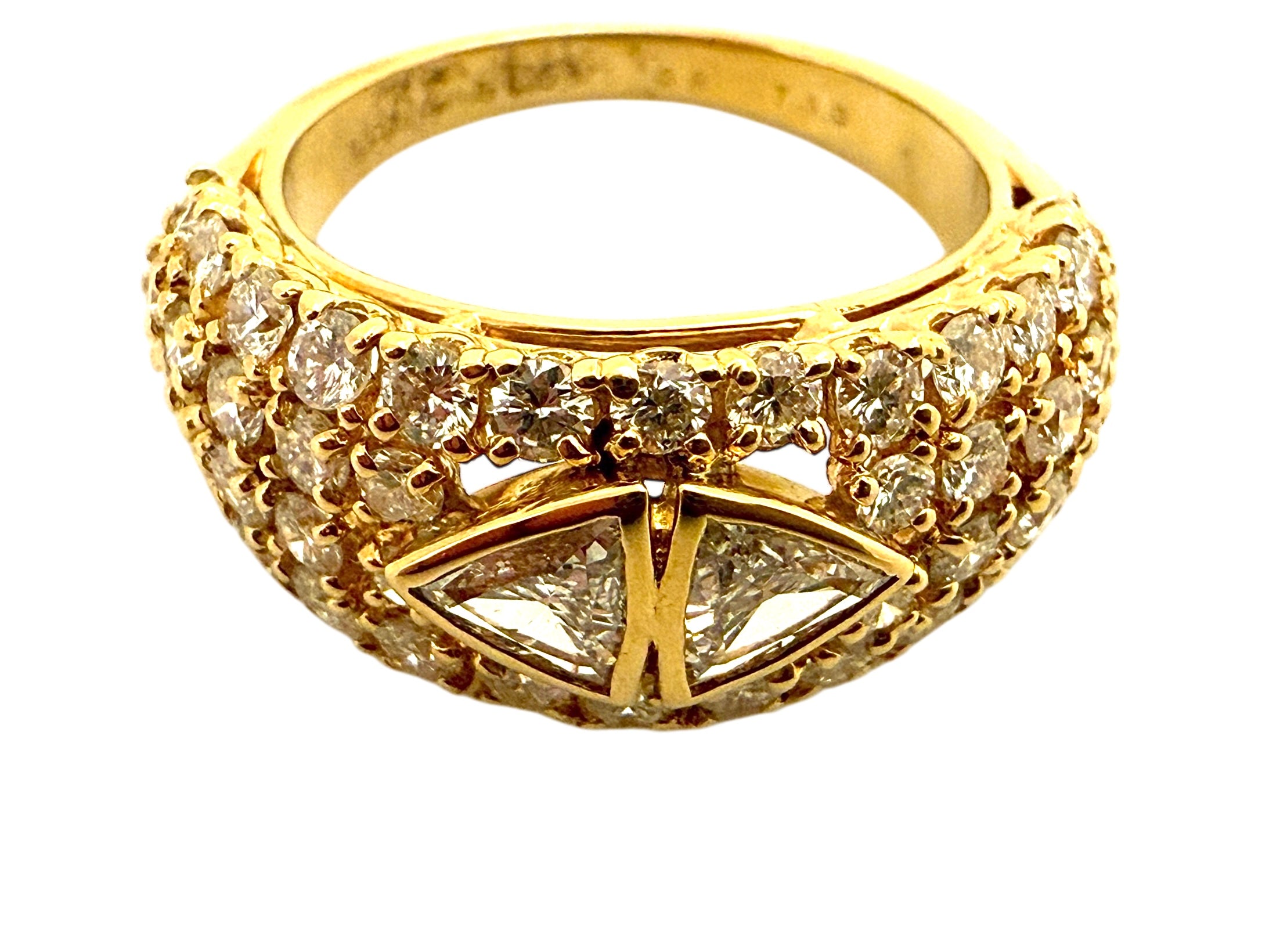 Boucheron bague en or jaune 18 K et diamants