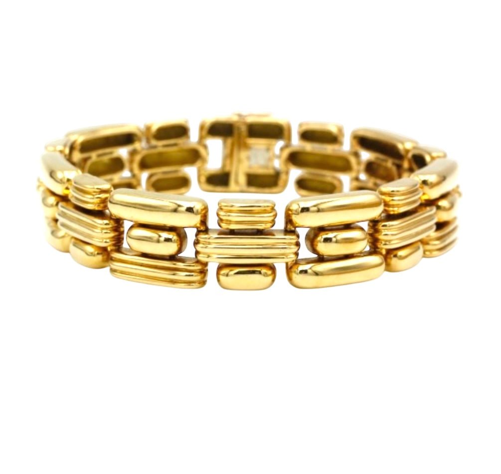 Boucheron bracelet en or jaune 18K vintage - Maison Eloe