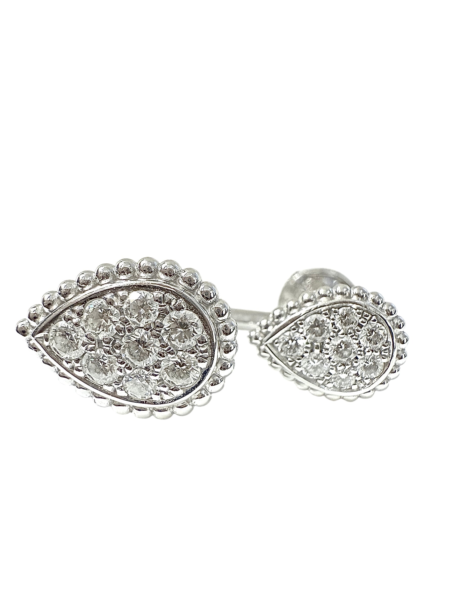 Boucheron a single "Serpent Bohème" earring in white gold and diamonds, new, full set