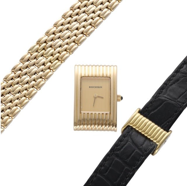 Boucheron montre "Reflet" or jaune quartz - Maison Eloe