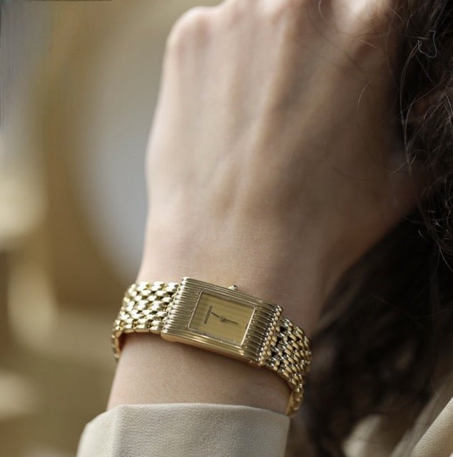 Boucheron montre "Reflet" or jaune quartz - Maison Eloe