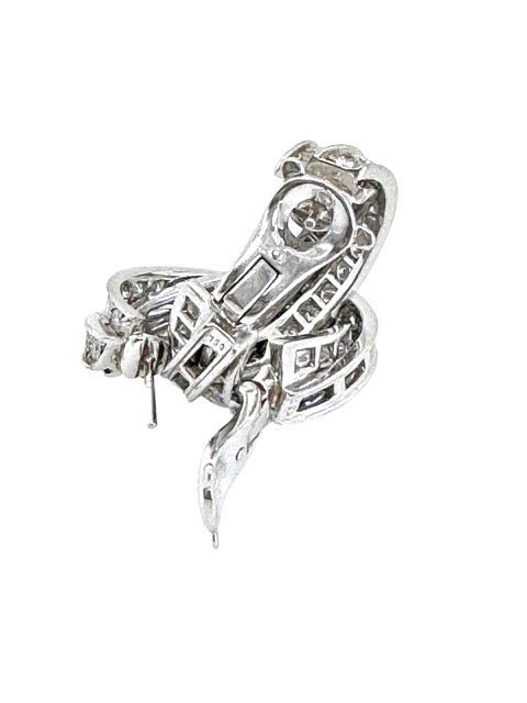 Boucles d'oreilles Cartier Trinity or blanc Diamants vintage - Maison Eloe