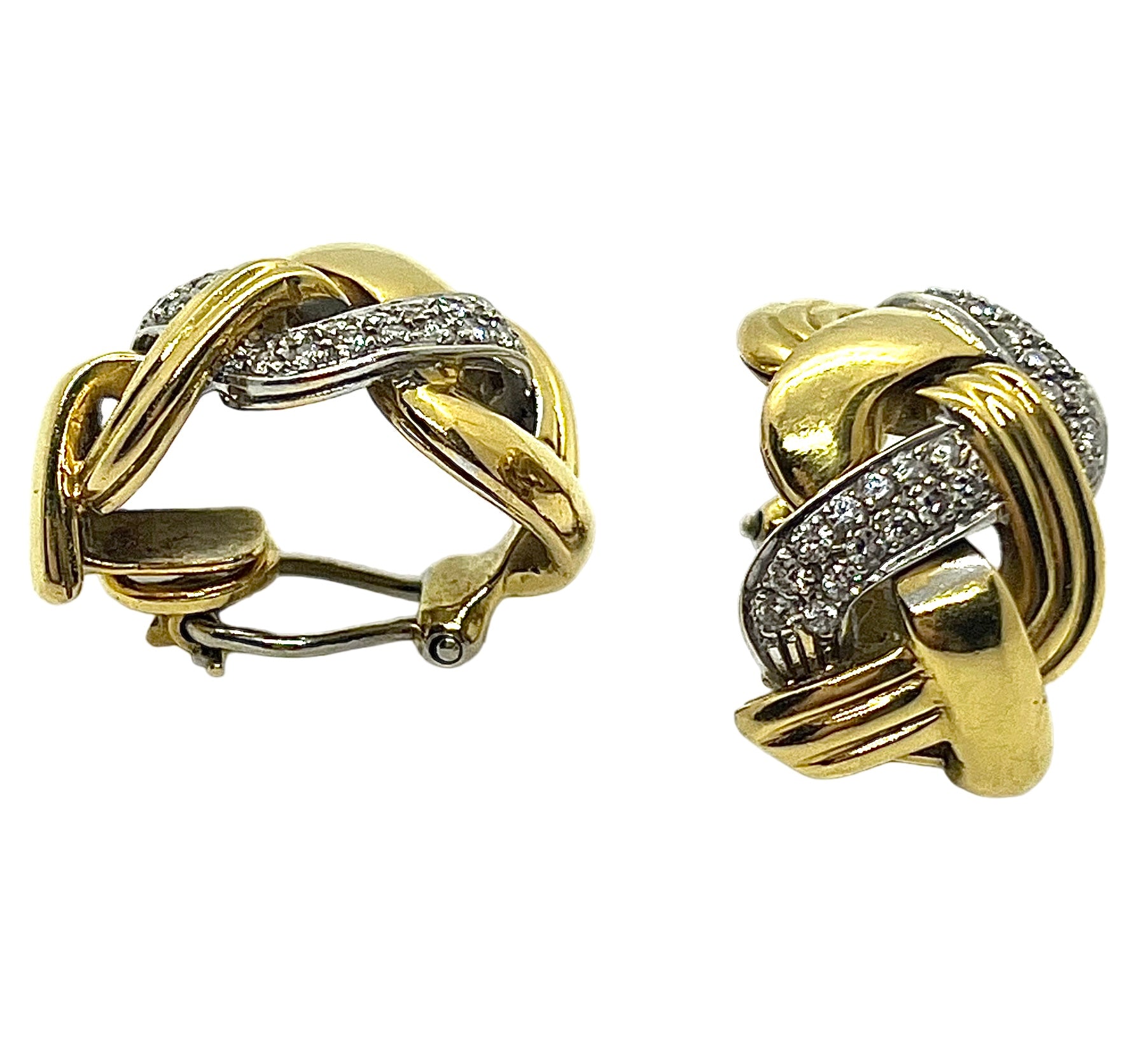 Repossi Earrings, Gold and Diamonds