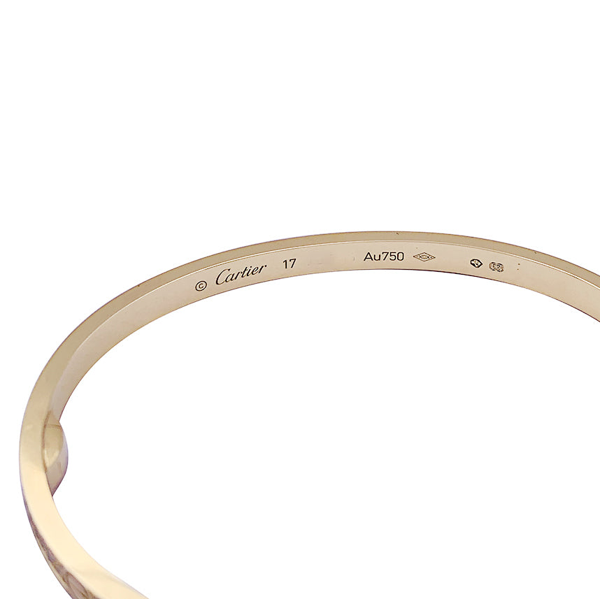 Bracelet Cartier, "Love", or jaune et diamants.
