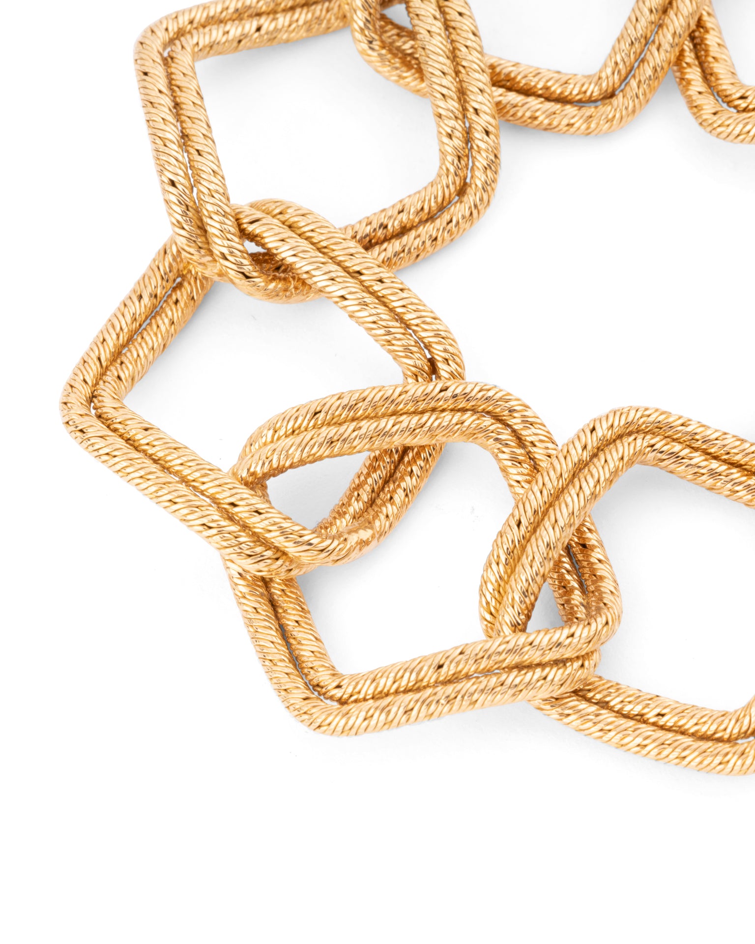 A George Lenfant Bracelet, "Paillette" in yellow gold