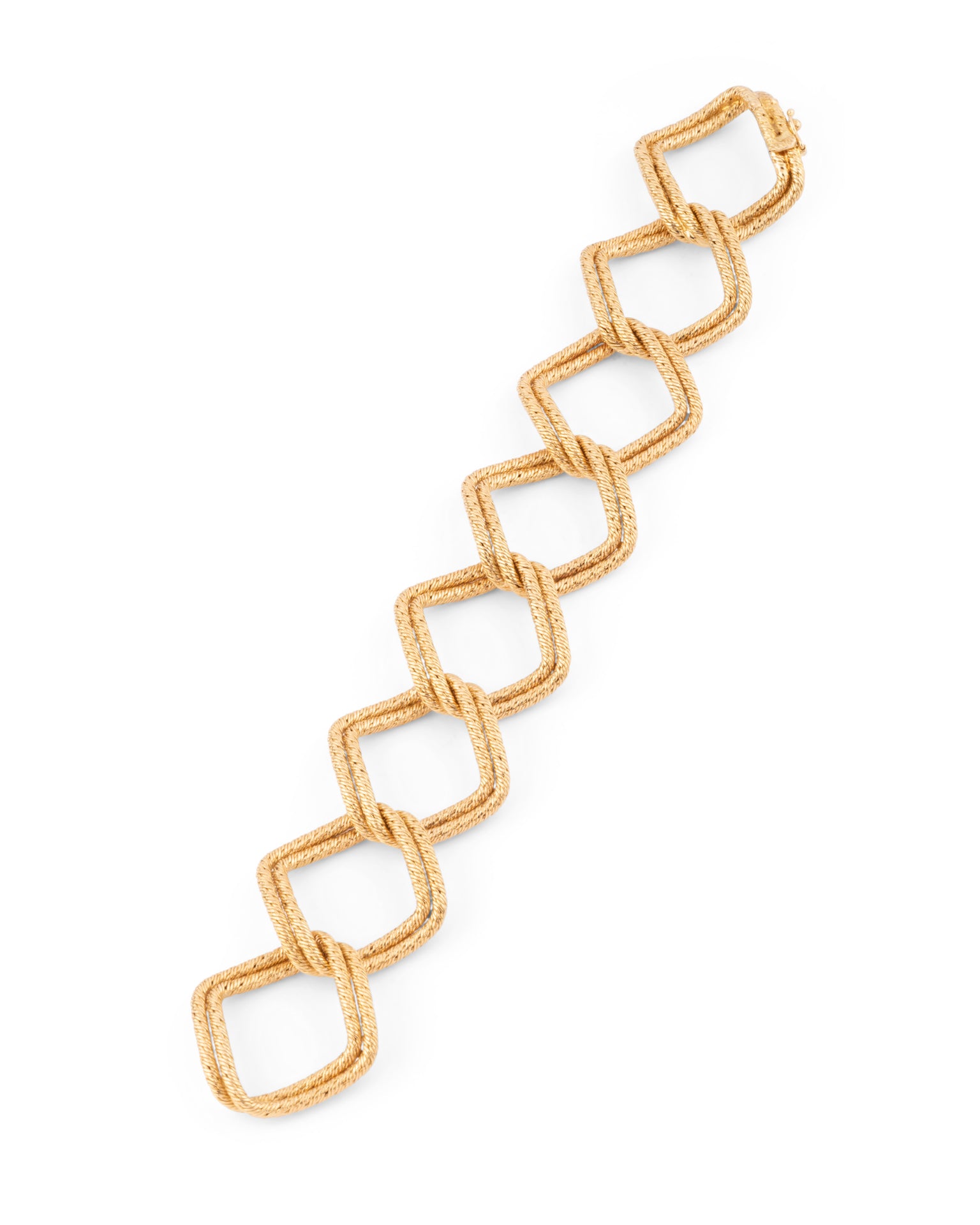 A George Lenfant Bracelet, "Paillette" in yellow gold