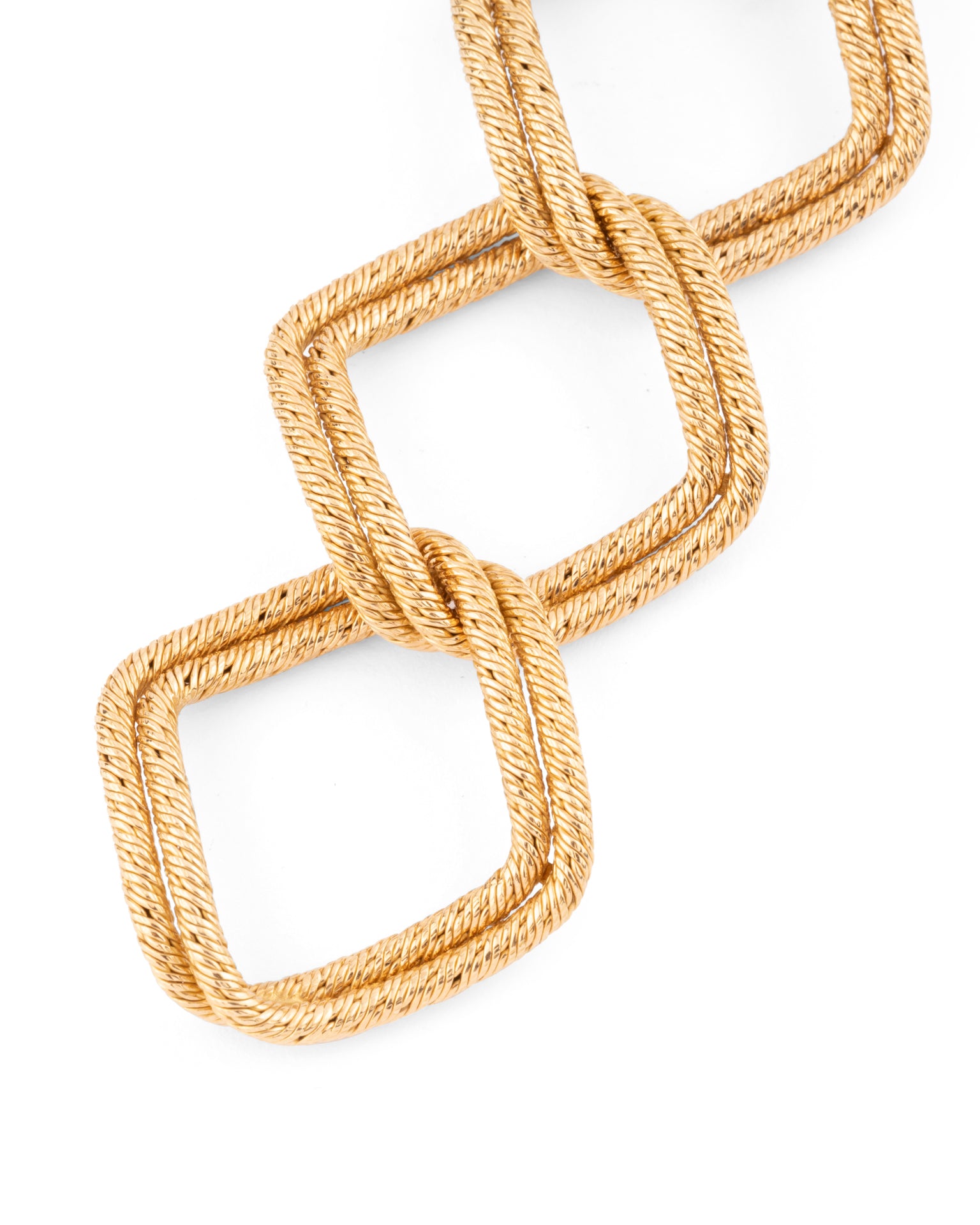 A George Lenfant Bracelet, "Paillette" in yellow gold