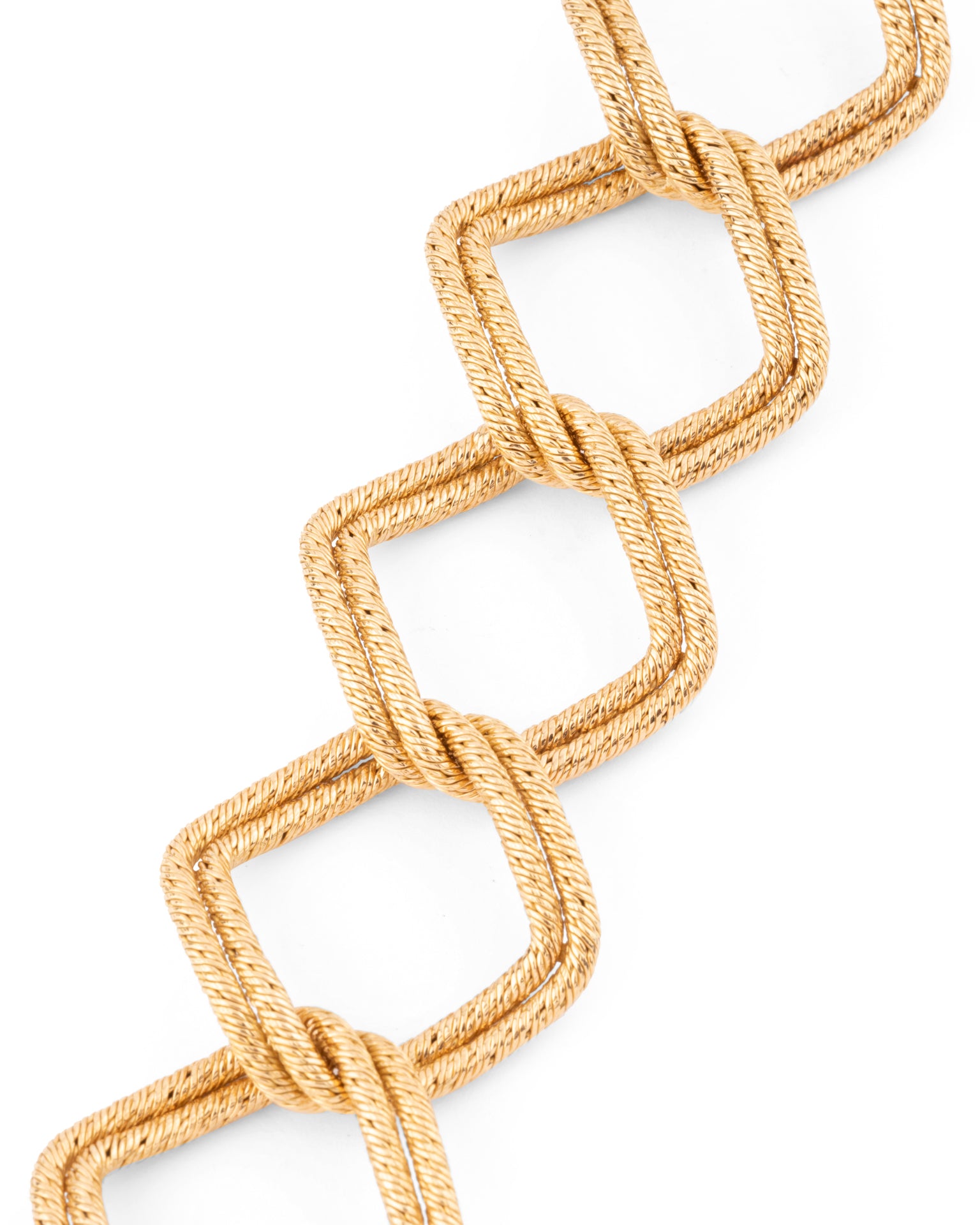 A George Lenfant Bracelet, "Paillette" in yellow gold