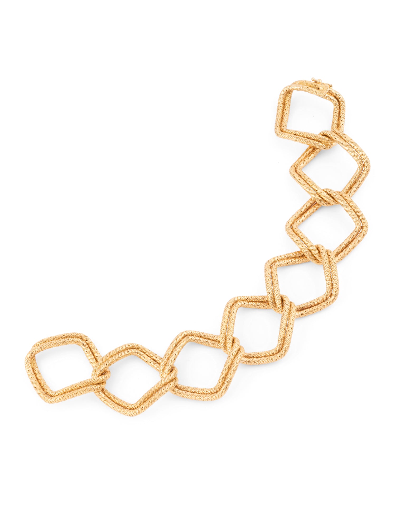 A George Lenfant Bracelet, "Paillette" in yellow gold