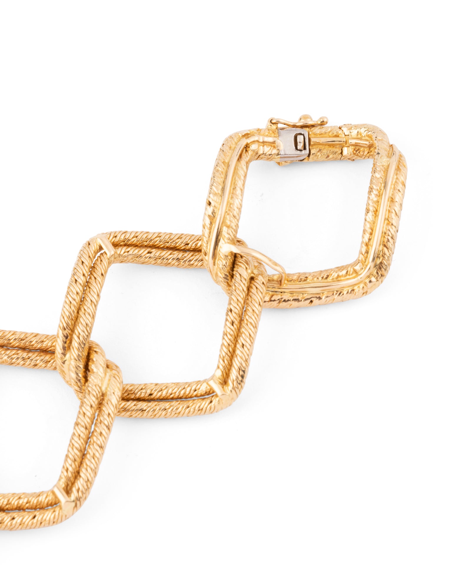 A George Lenfant Bracelet, "Paillette" in yellow gold