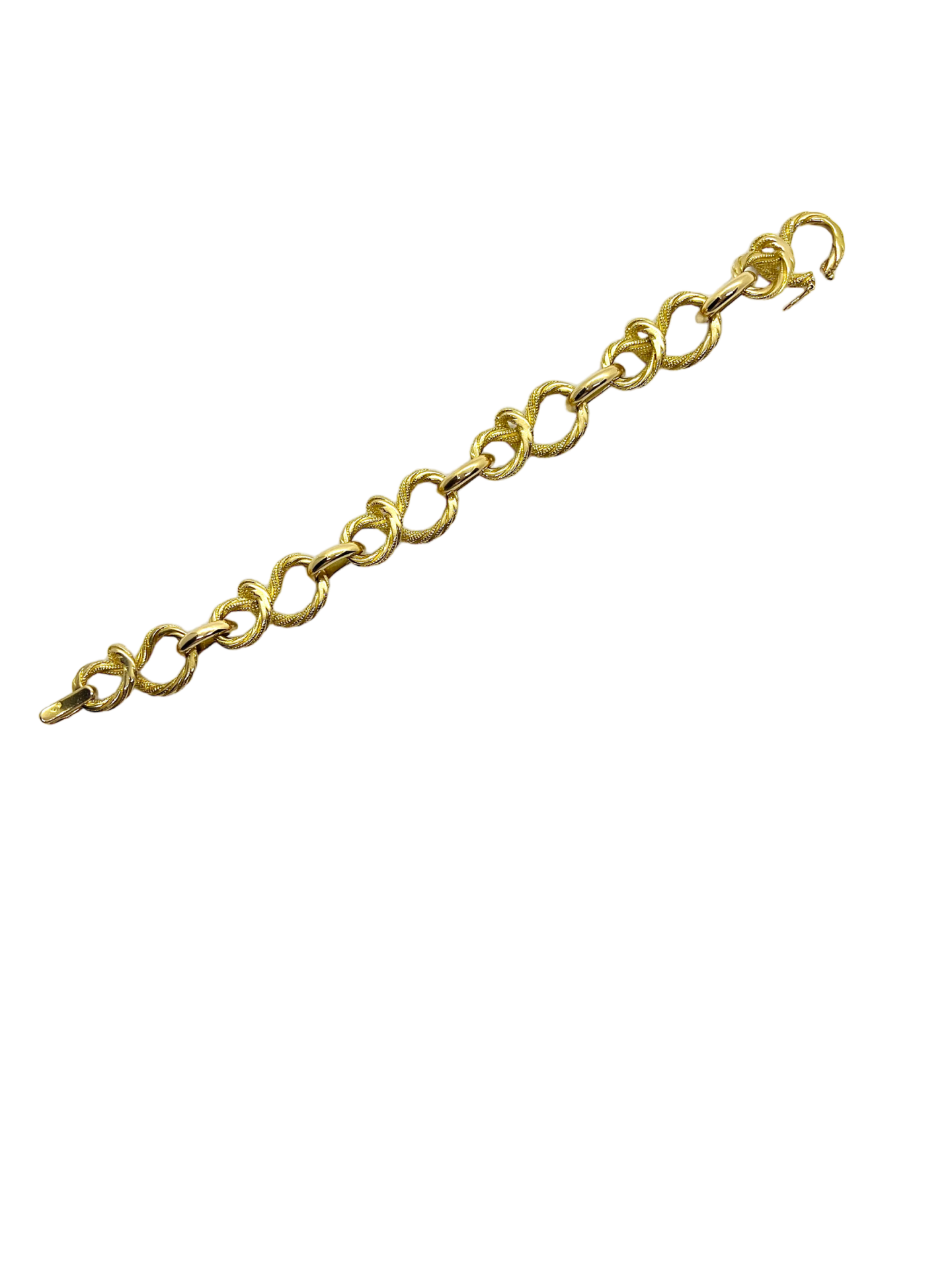 Bracelet vintage signé Gaëtan de Percin en or jaune 18K