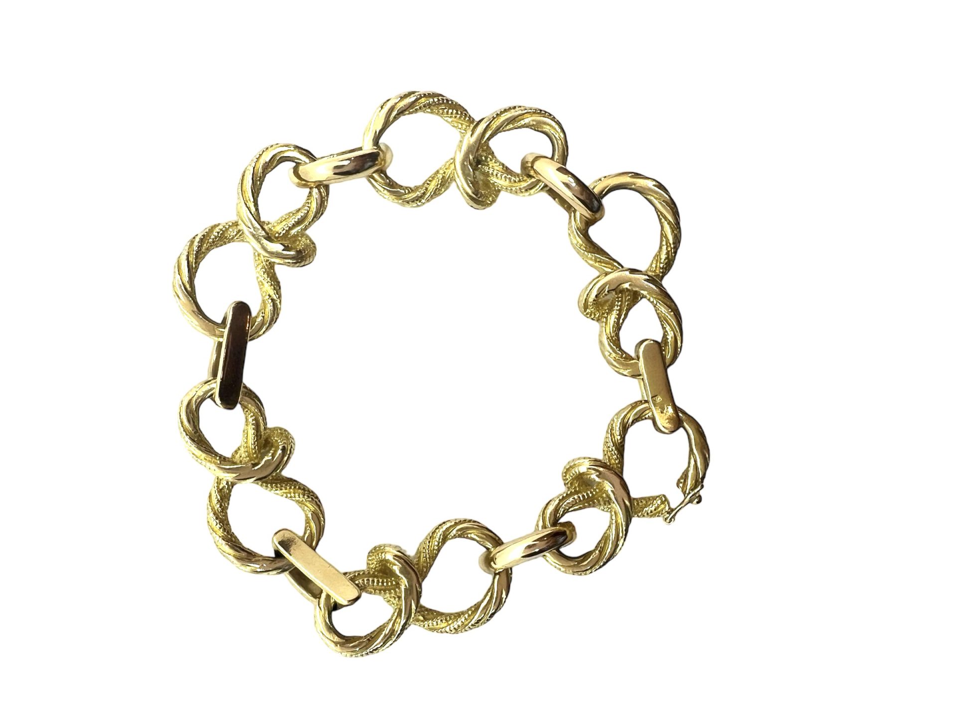 Bracelet vintage signé Gaëtan de Percin en or jaune 18K