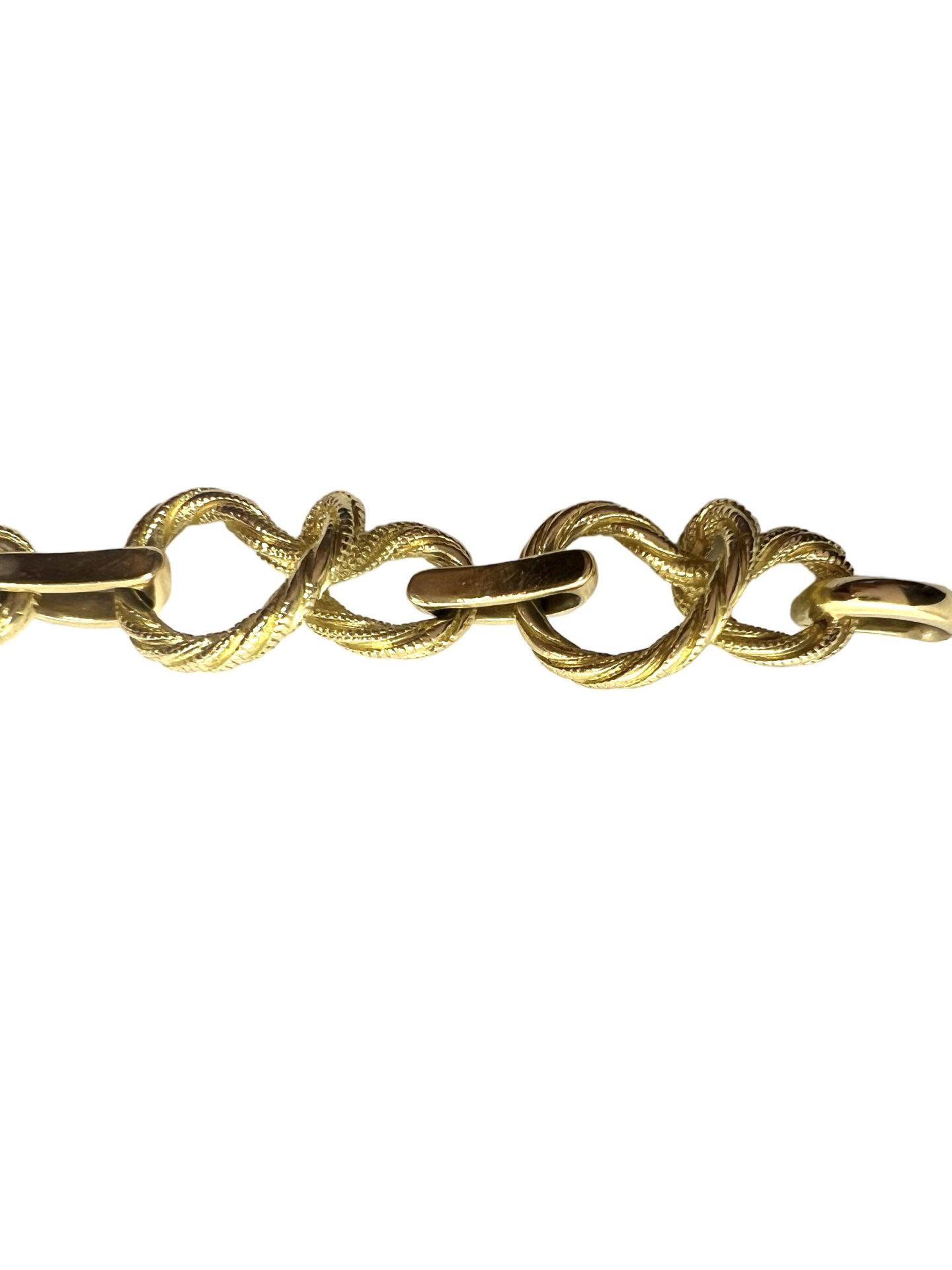 Bracelet vintage signé Gaëtan de Percin en or jaune 18K
