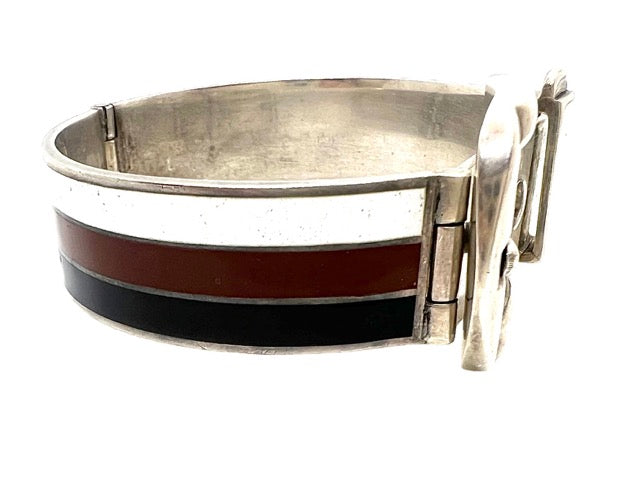 Gucci, silver and enamel bracelet, vintage