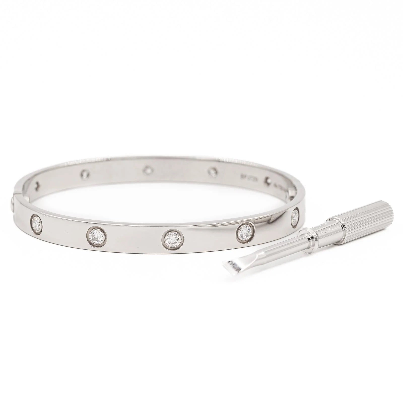 Cartier Jonc Love Bracelet White gold Diamond