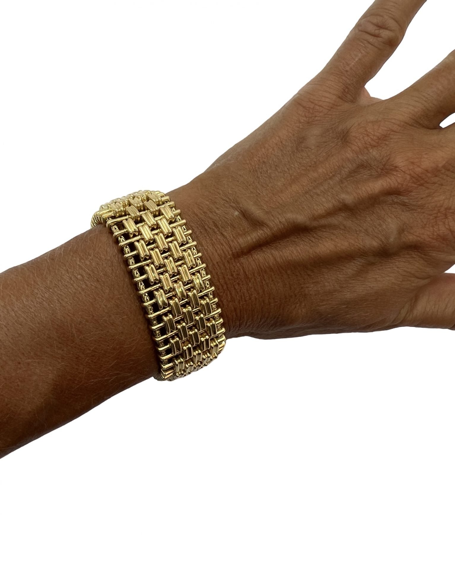 Bracelet Mellerio en or jaune 18k, poinçon atelier Georland