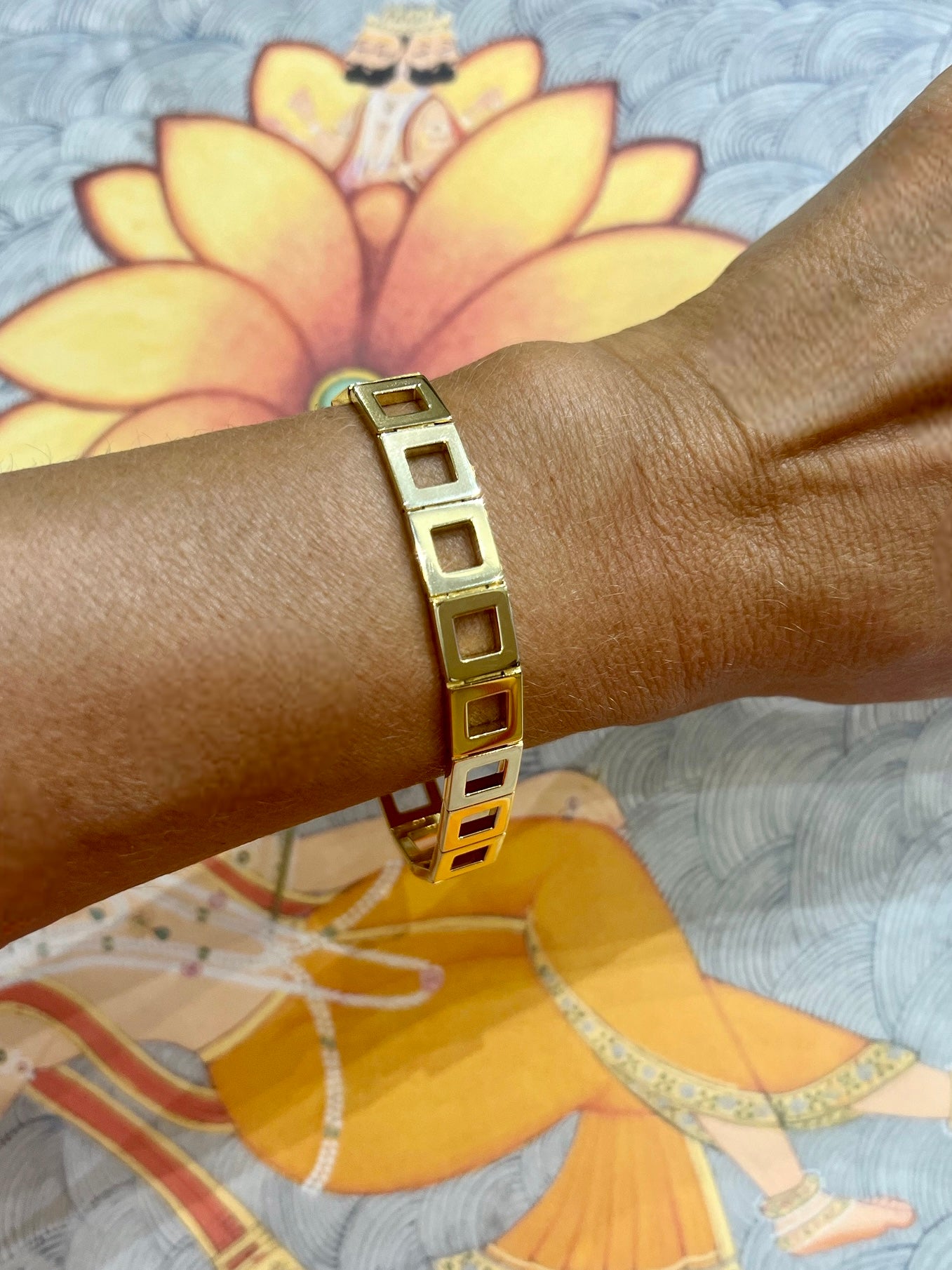 Vintage OJ.Perrin yellow gold bracelet