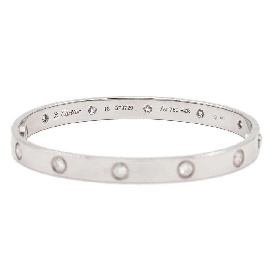 Cartier Jonc Love Bracelet White gold Diamond