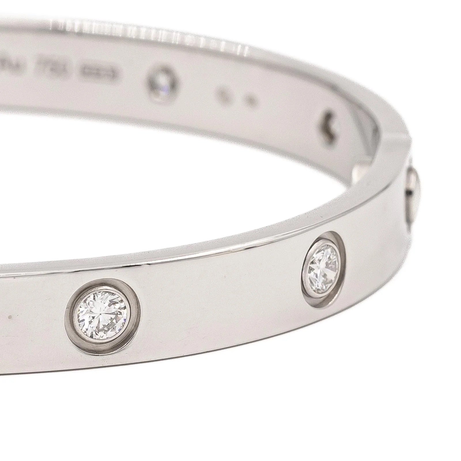 Cartier Jonc Love Bracelet White gold Diamond