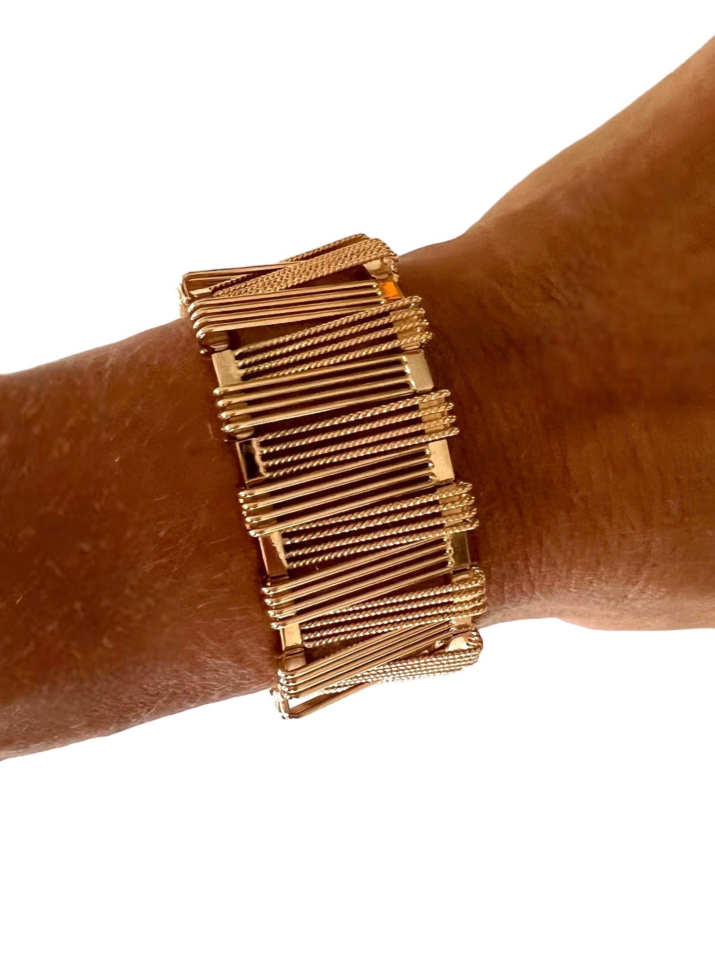Bracelet en or rose 18k, Poinçon de Maitre Français