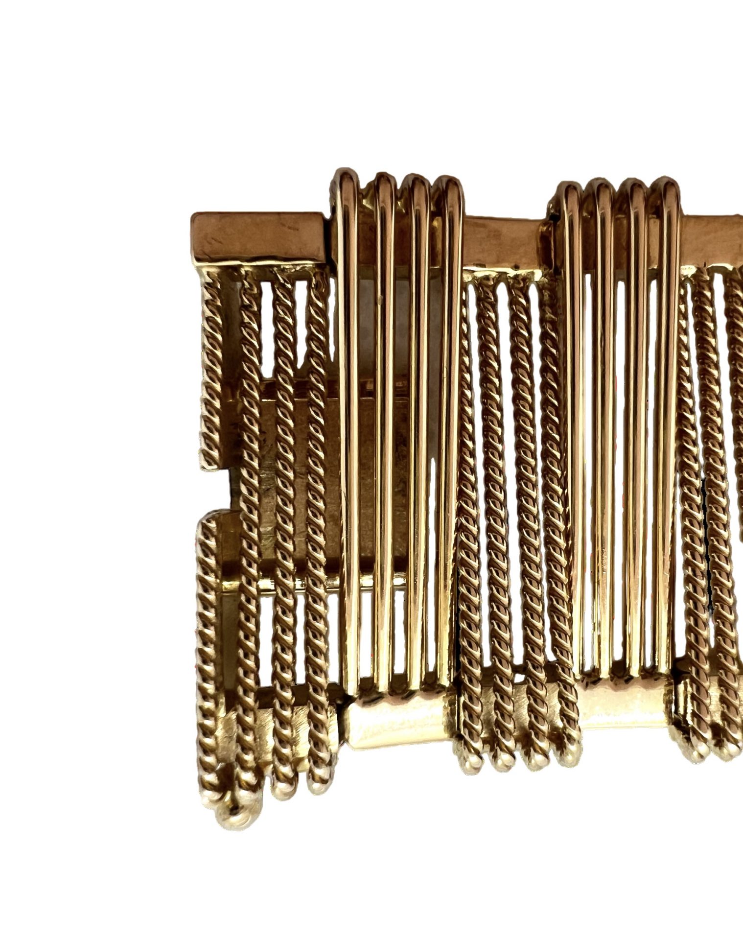 18k rose gold bracelet, French Master Hallmark