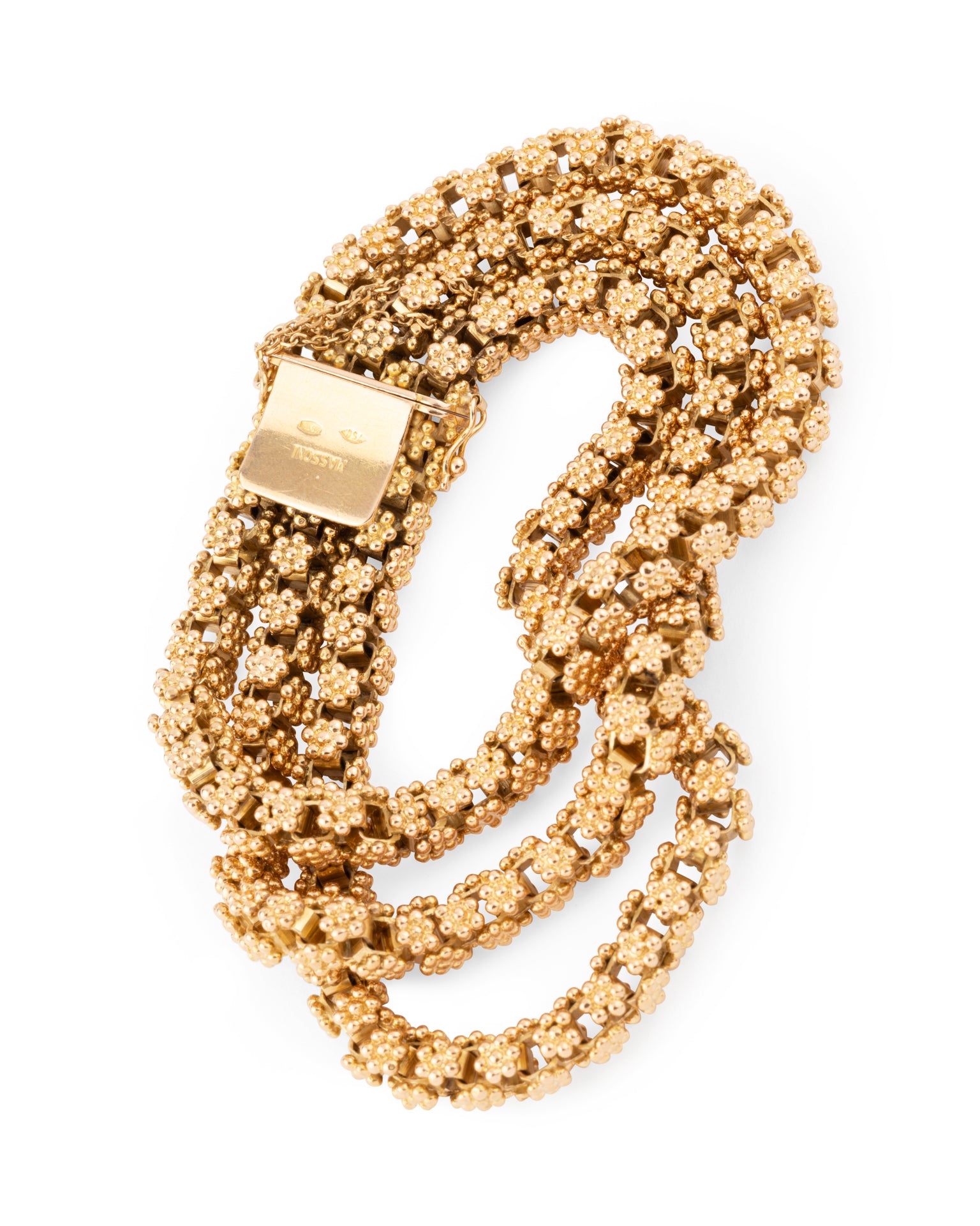 Vintage bracelet from Maison Massoni in yellow gold