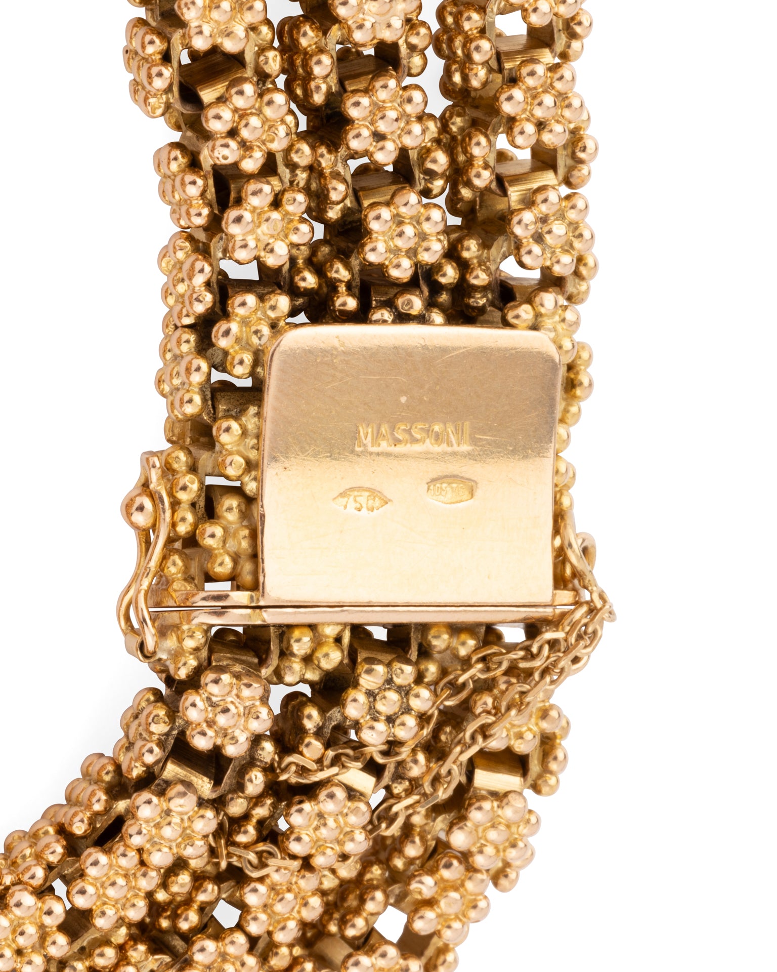 Vintage bracelet from Maison Massoni in yellow gold