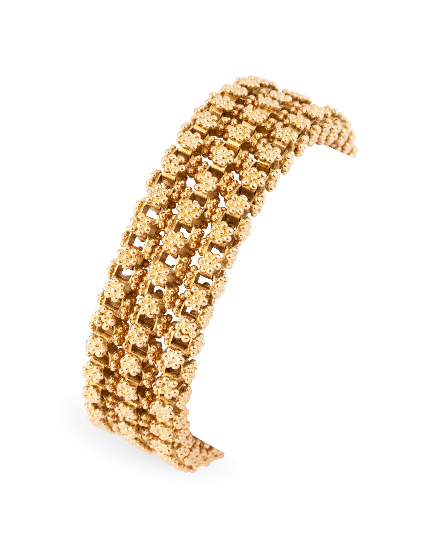 Bracelet vintage de la Maison Massoni en or jaune