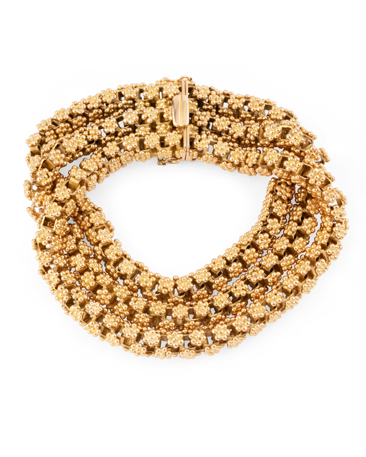 Vintage bracelet from Maison Massoni in yellow gold