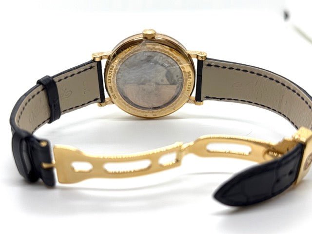 Breguet montre Breguet "Classique Moonphase" en or rose sur cuir noir full set - Maison Eloe
