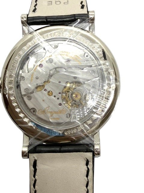 Breguet montre "Classique 5177" or gris sur cuir full set - Maison Eloe