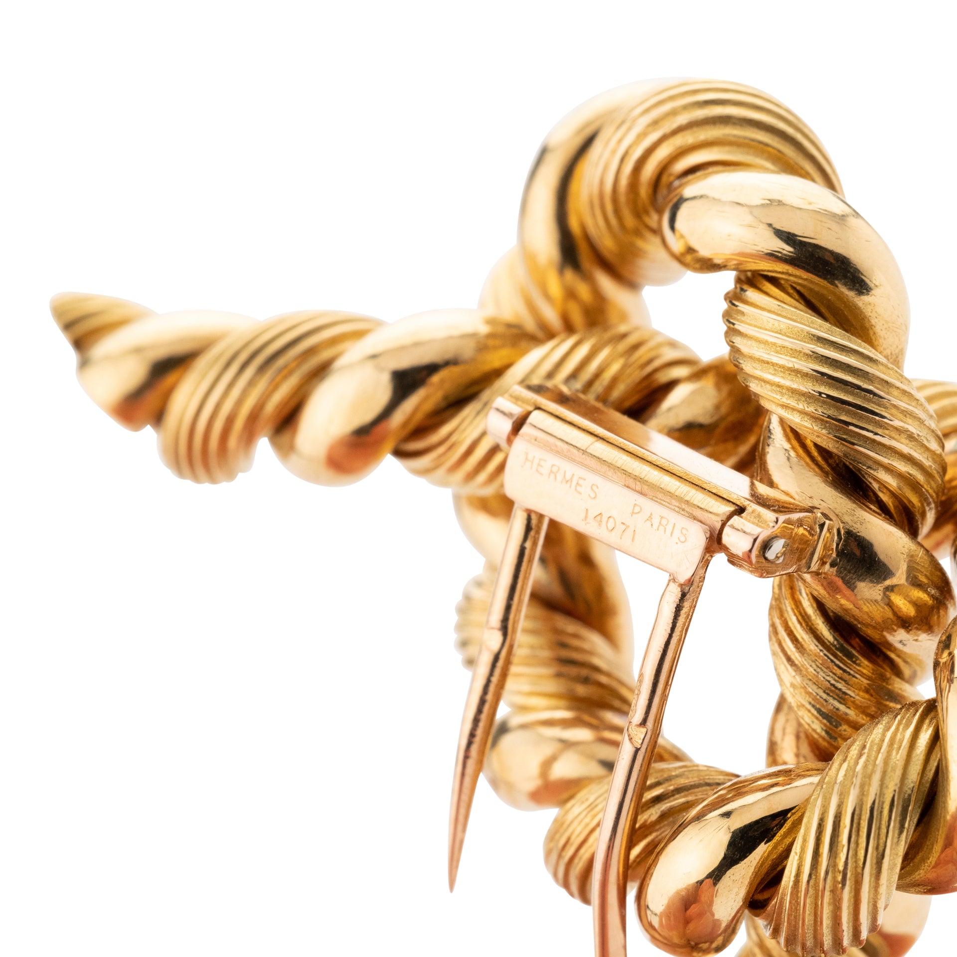 George Lenfant brooch for Hermès, in 18K yellow gold