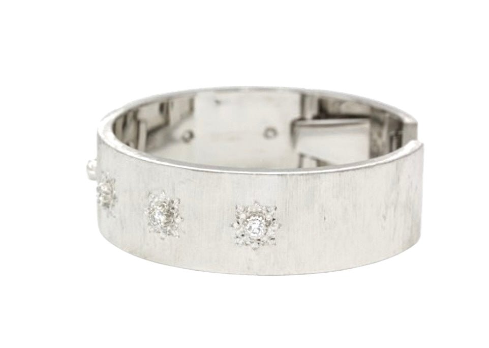 Buccellati bracelet "Macri Classica" or blanc 18K et diamants - Maison Eloe