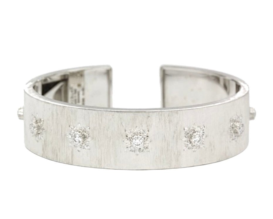 Buccellati bracelet "Macri Classica" or blanc 18K et diamants - Maison Eloe