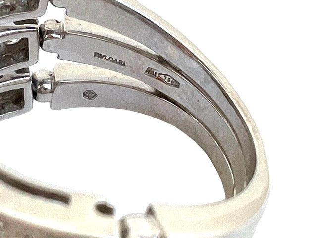 Bulgari 3-ring ring Diamonds, Colored stones White Gold