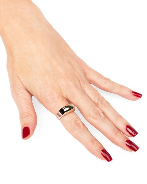 Bulgari bague Vintage en or jaune et or blanc - Maison Eloe