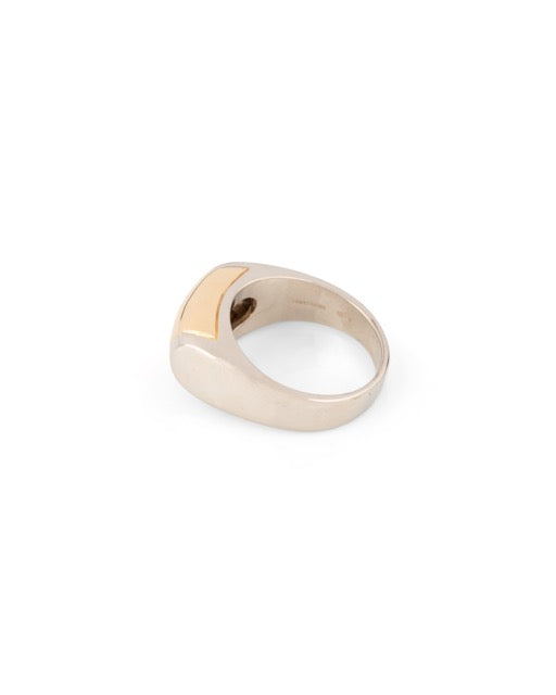 Bulgari bague Vintage en or jaune et or blanc