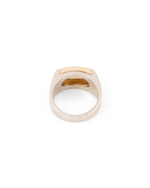 Bulgari bague Vintage en or jaune et or blanc