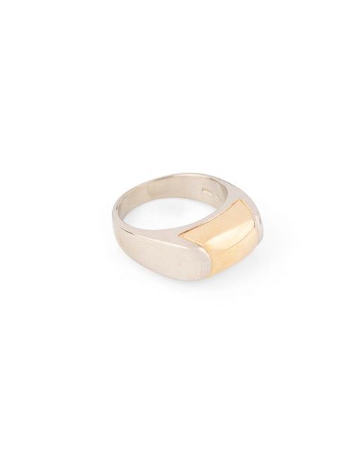 Bulgari bague Vintage en or jaune et or blanc