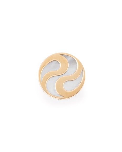 Bulgari, bague "Yin & Yang" or jaune 18K et nacre vintage