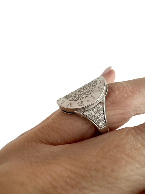 Bulgari, "Bvlgari Bvlgari" Ring White Gold Diamonds