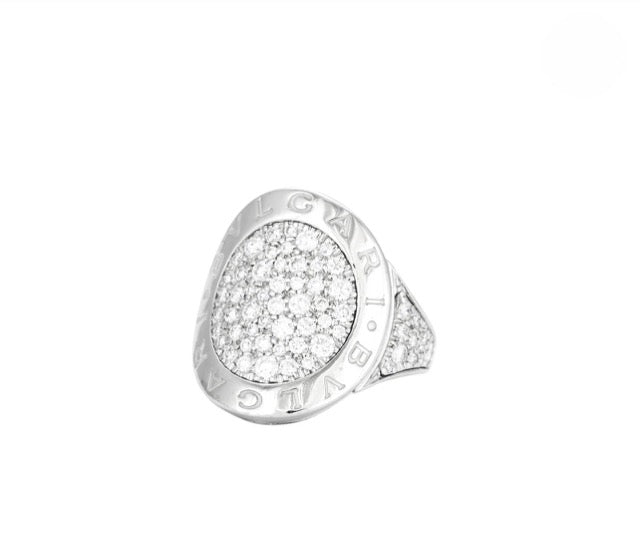 Bulgari, "Bvlgari Bvlgari" Ring White Gold Diamonds