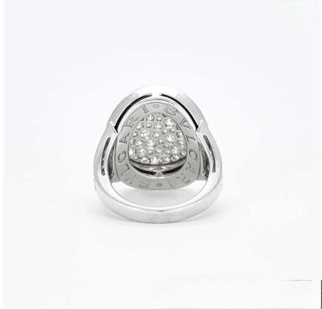 Bulgari, "Bvlgari Bvlgari" Ring White Gold Diamonds
