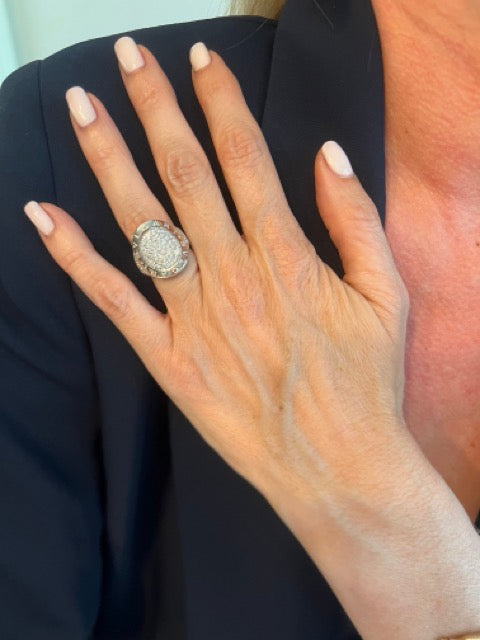 Bulgari, "Bvlgari Bvlgari" Ring White Gold Diamonds