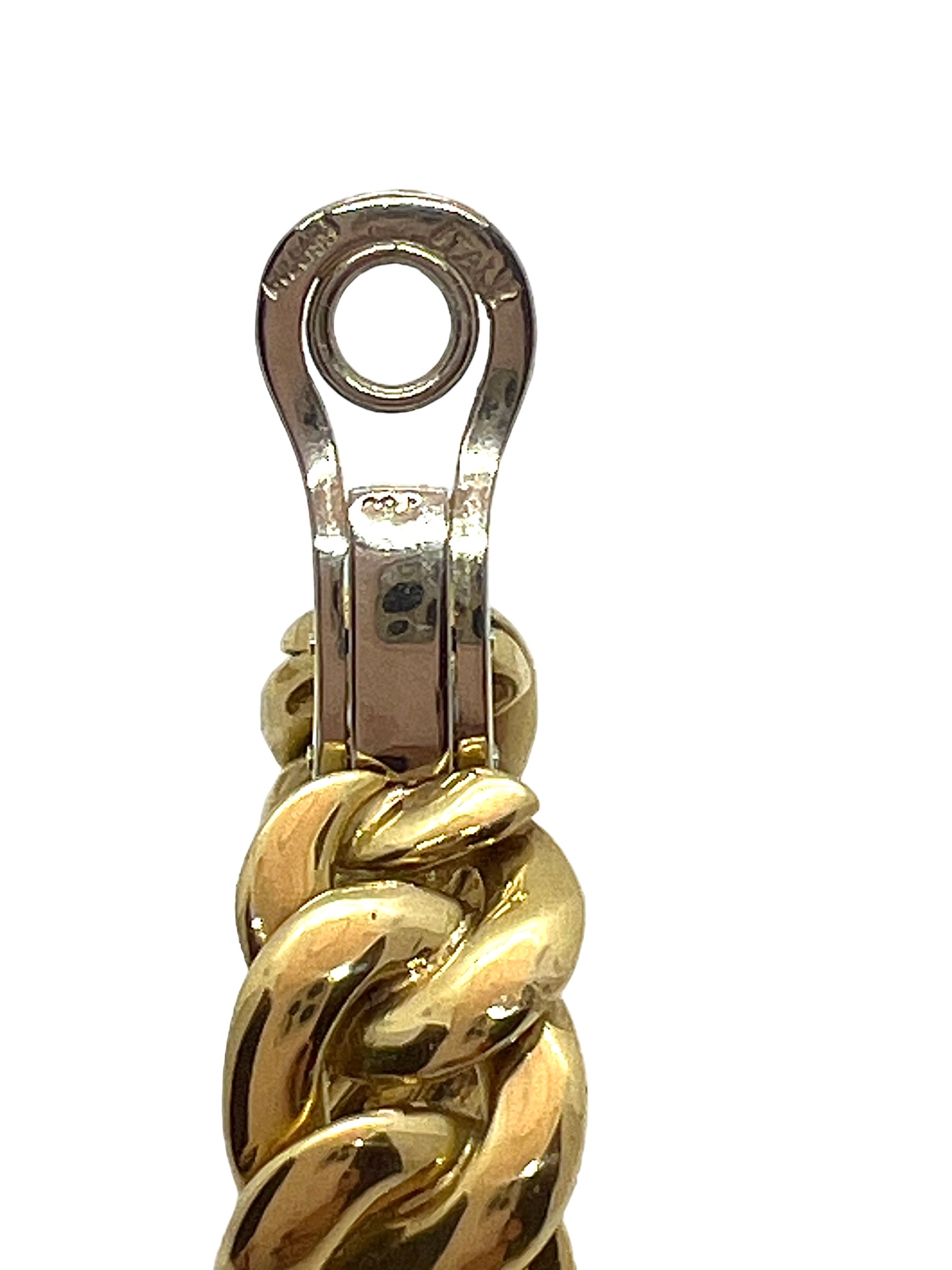 Bulgari, 18K yellow gold half-hoop earrings