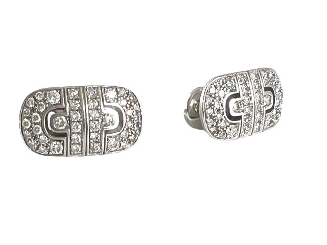 Bulgari, "Parentesi" Earrings White Gold and Diamonds