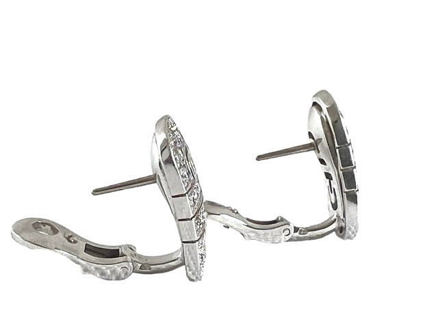 Bulgari, "Parentesi" Earrings White Gold and Diamonds